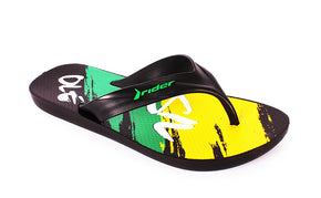Kid-RIDER STRIKE OLE THONG KIDS PRS -  BLACK/GREEN/YELLOW