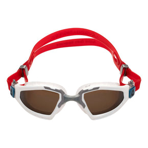 KAYENNE PRO - SWIM GOGGLES – BROWN POLARIZED - WHITE - RED - SWIM TRI GOGGLES