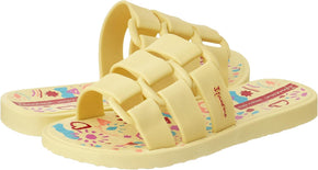KID IPANEMA BOLD PRINT KID SLIPPER/  YELLOW/RED