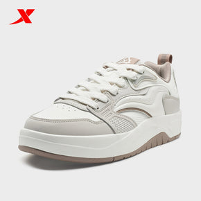 XTEP Men's Skateboarding Shoes Dove Grey/Canvas White/Tea Brown310052-7