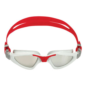 KAYENNE - SWIM GOGGLES - Grey/Red - Silver Mirrored