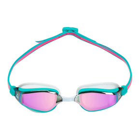 FASTLANE - SWIM GOGGLES - Pink Titanium Mirrored / Turquoise