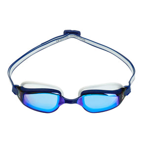 FASTLANE - SWIM GOGGLES - Blue Titanium Mirrored - BLUE / WHITE